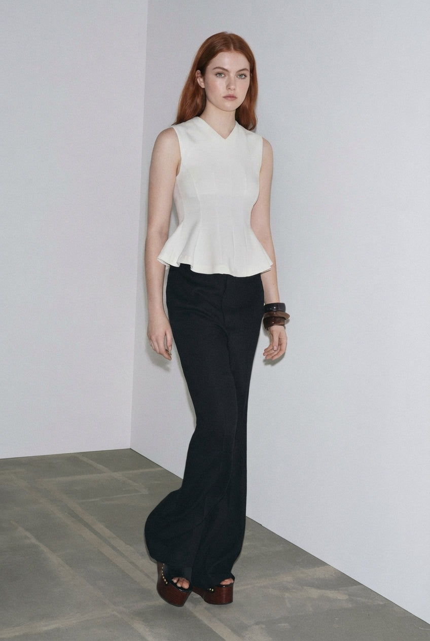 Sleeveless Peplum Top