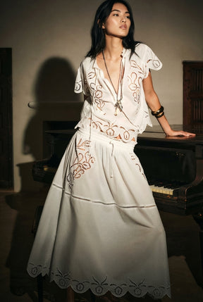 Embroidered Fashion Top