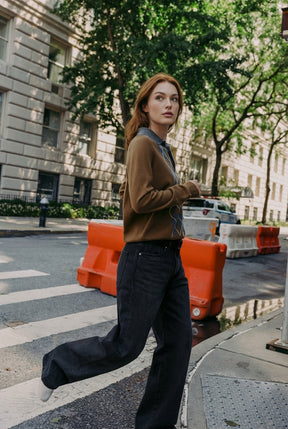 Argyle Knit Polo Shirt