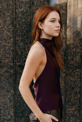 Satin Halter Top