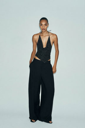 Tulle Embellished Top