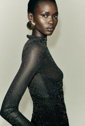 METALLIC THREAD SHIRT