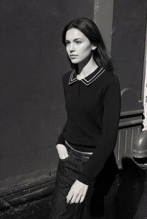 Knit Polo Shirt with