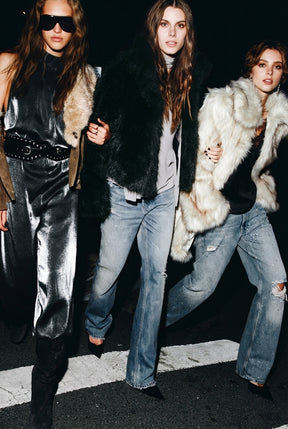 Sequinned Georgette Top