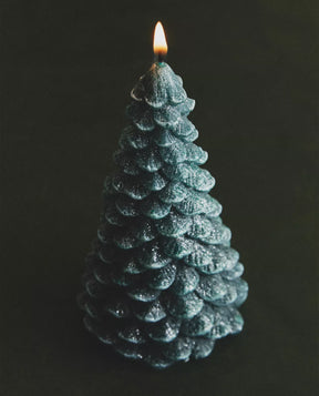 Snowy Tree Candle