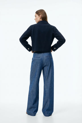 WIDE-LEG TROUSERS WITH BELT