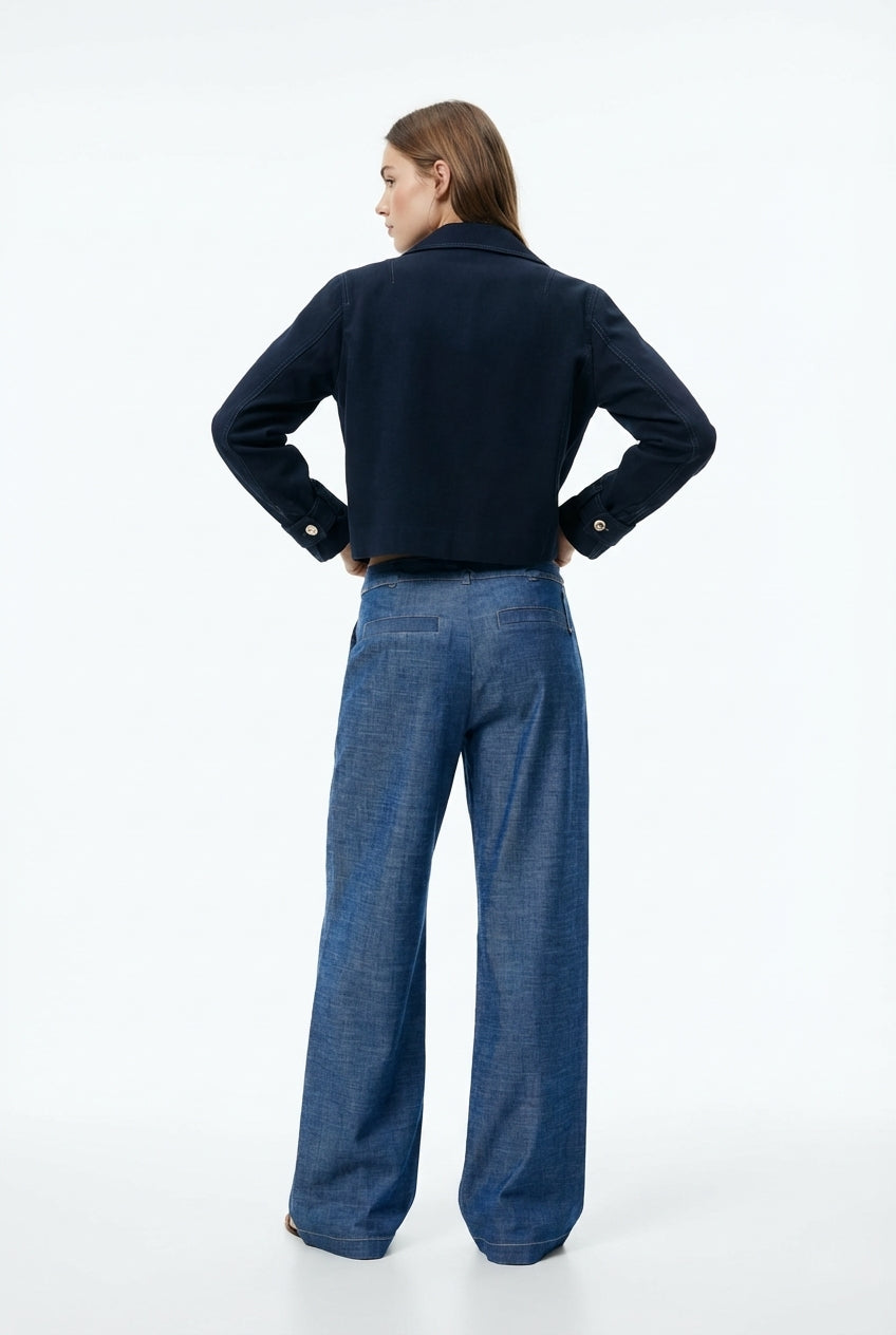 WIDE-LEG TROUSERS WITH BELT