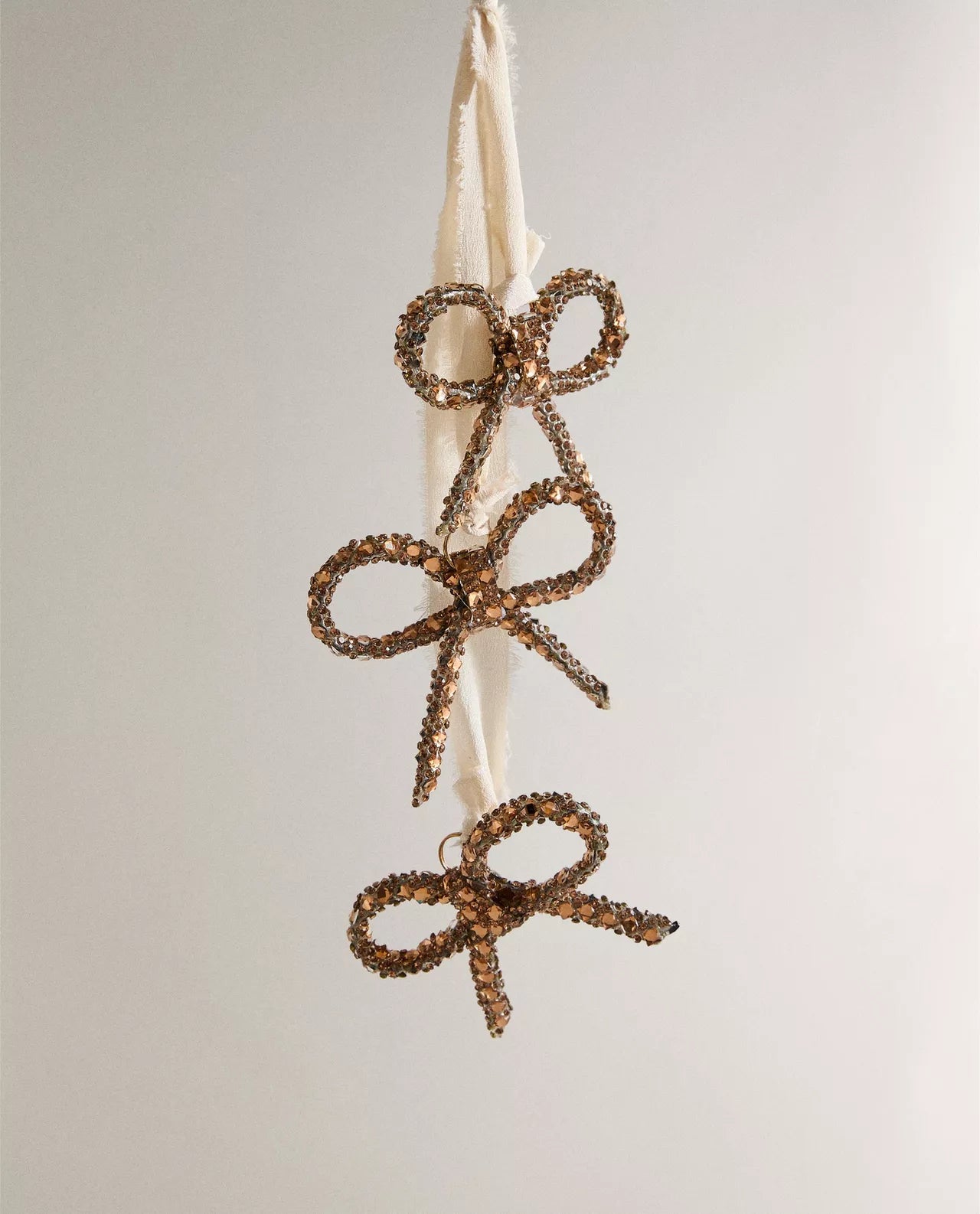 Cascading Bow Ornament