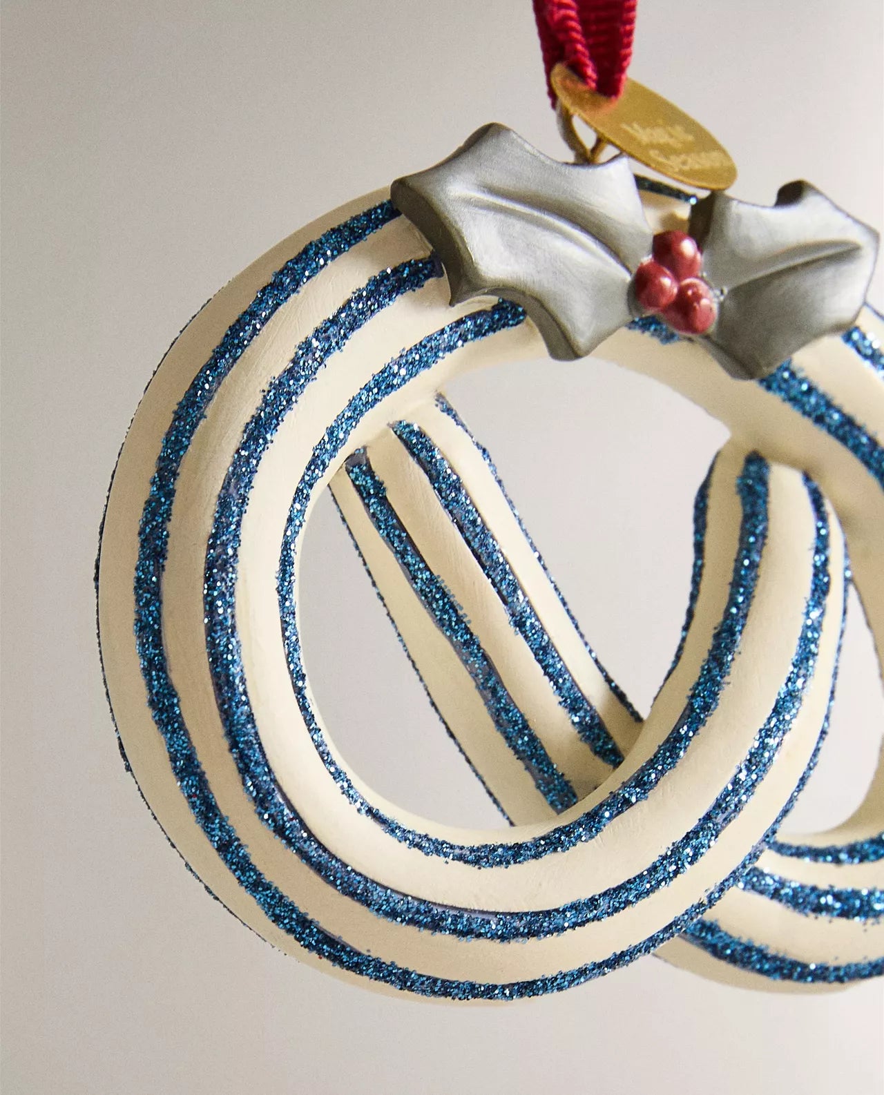 Glitter Pretzel Ornament