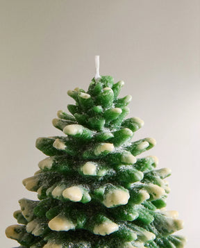 Snowy Tree Candle