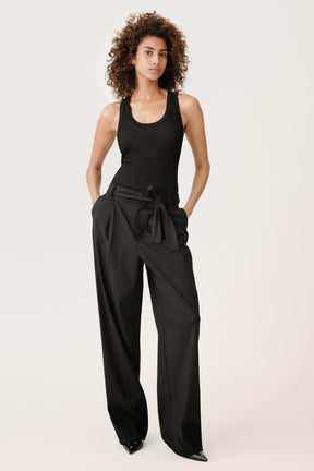 Wool Trousers with Belt