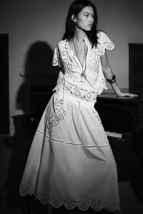 Embroidered Fashion Top