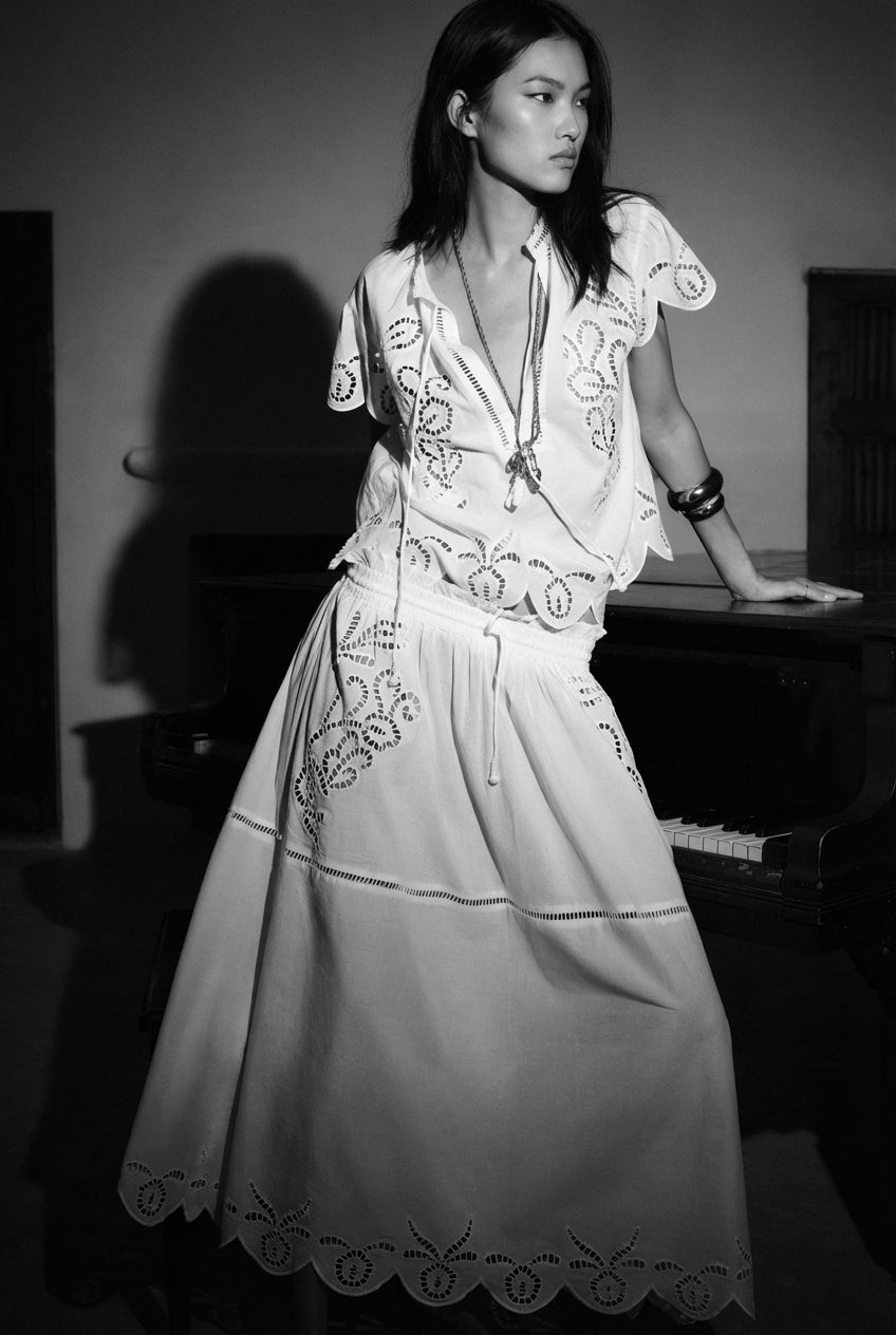 Embroidered Fashion Top