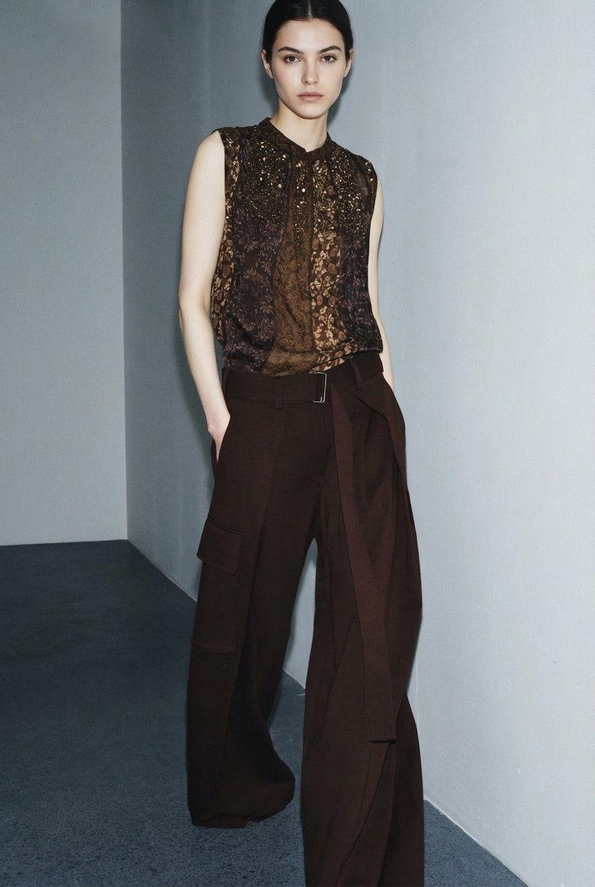 ZW COLLECTION PATCHWORK TOP