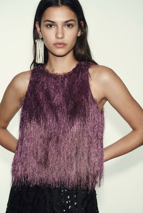 Fringed Balloon Top