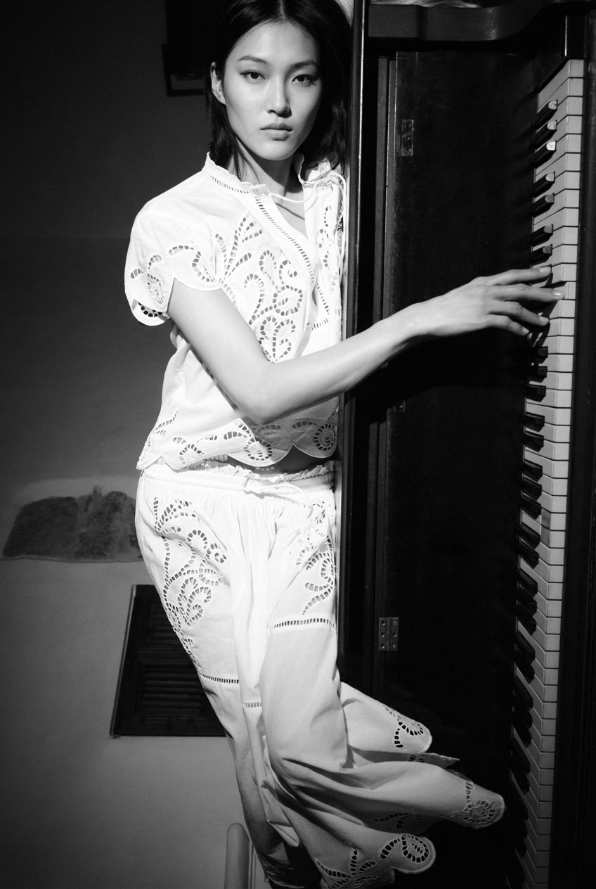 Embroidered Fashion Top