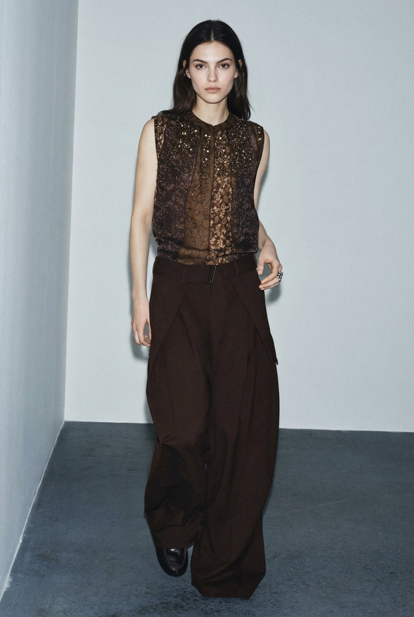 ZW COLLECTION PATCHWORK TOP