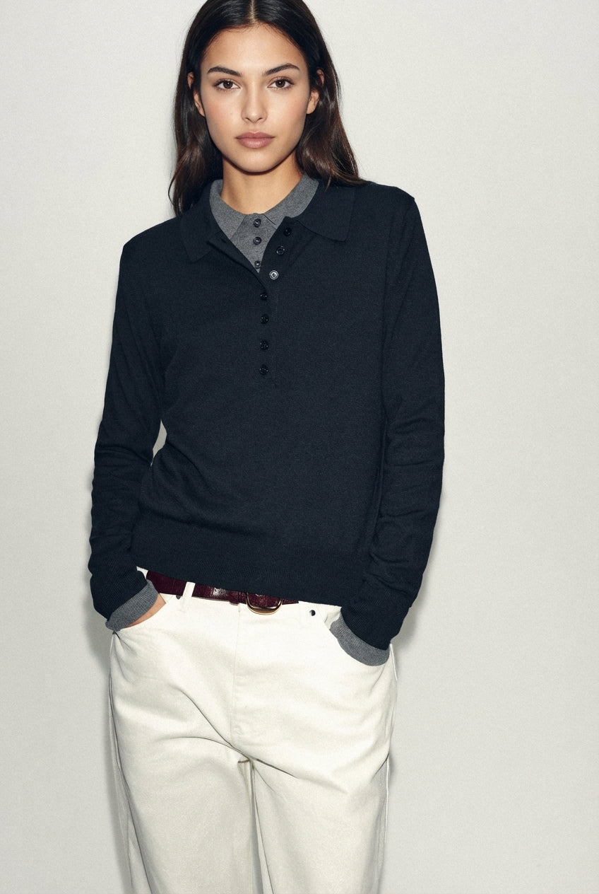 KNIT POLO SHIRT