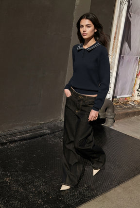 Knit Polo Shirt with