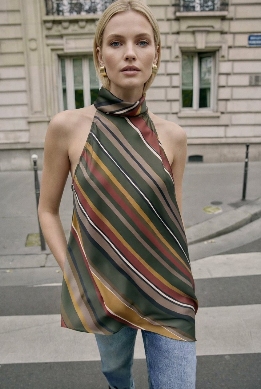 Striped Asymmetric Top