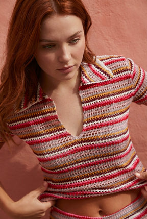 Crochet Polo Jumper