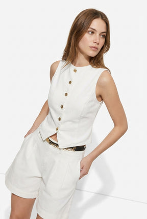 Denim Shorts with Belt