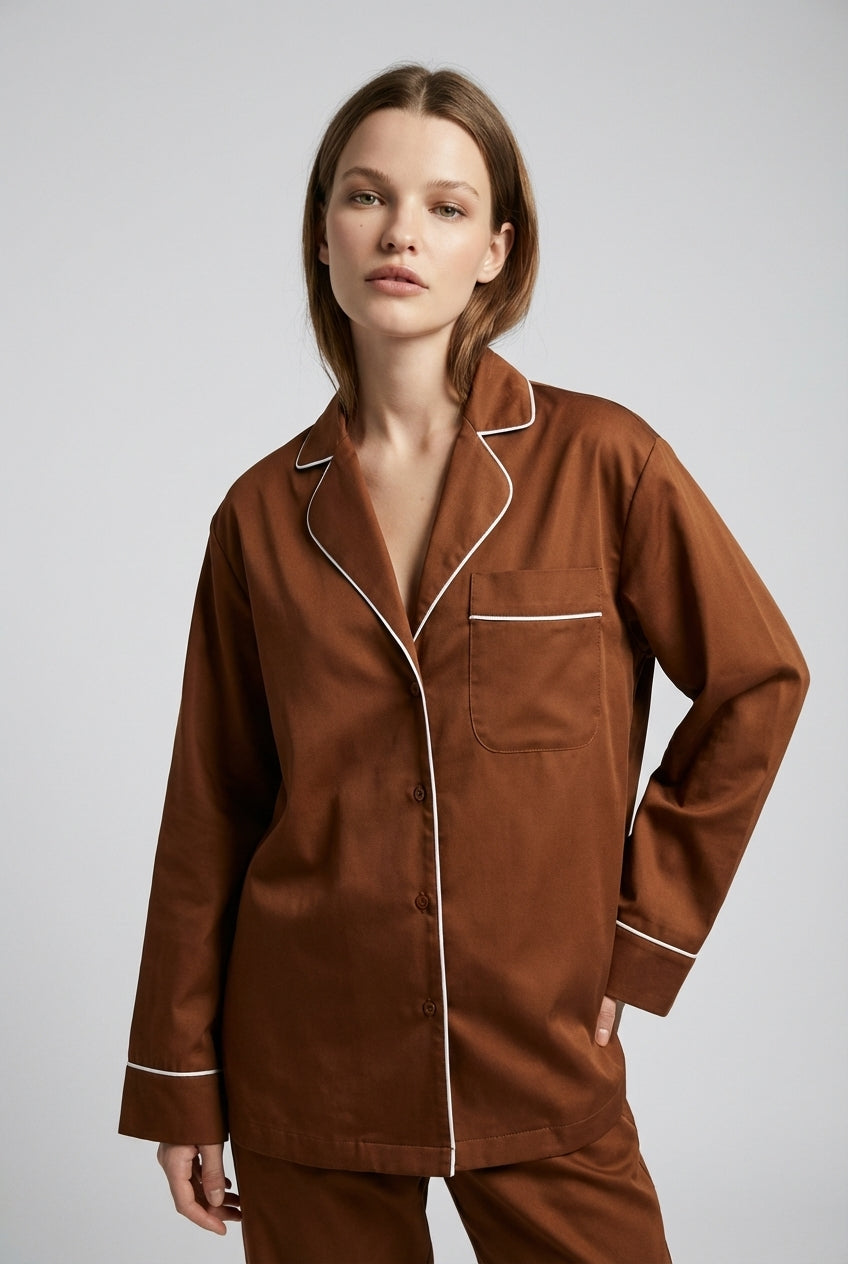 Contrast Poplin Shirt