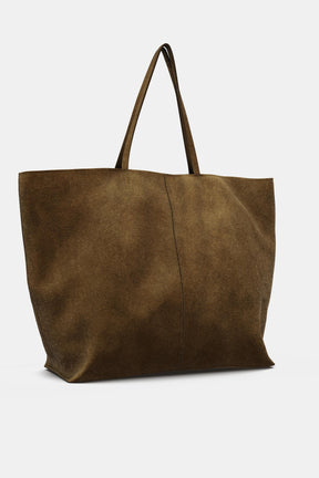 SUEDE MAXI TOTE BAG
